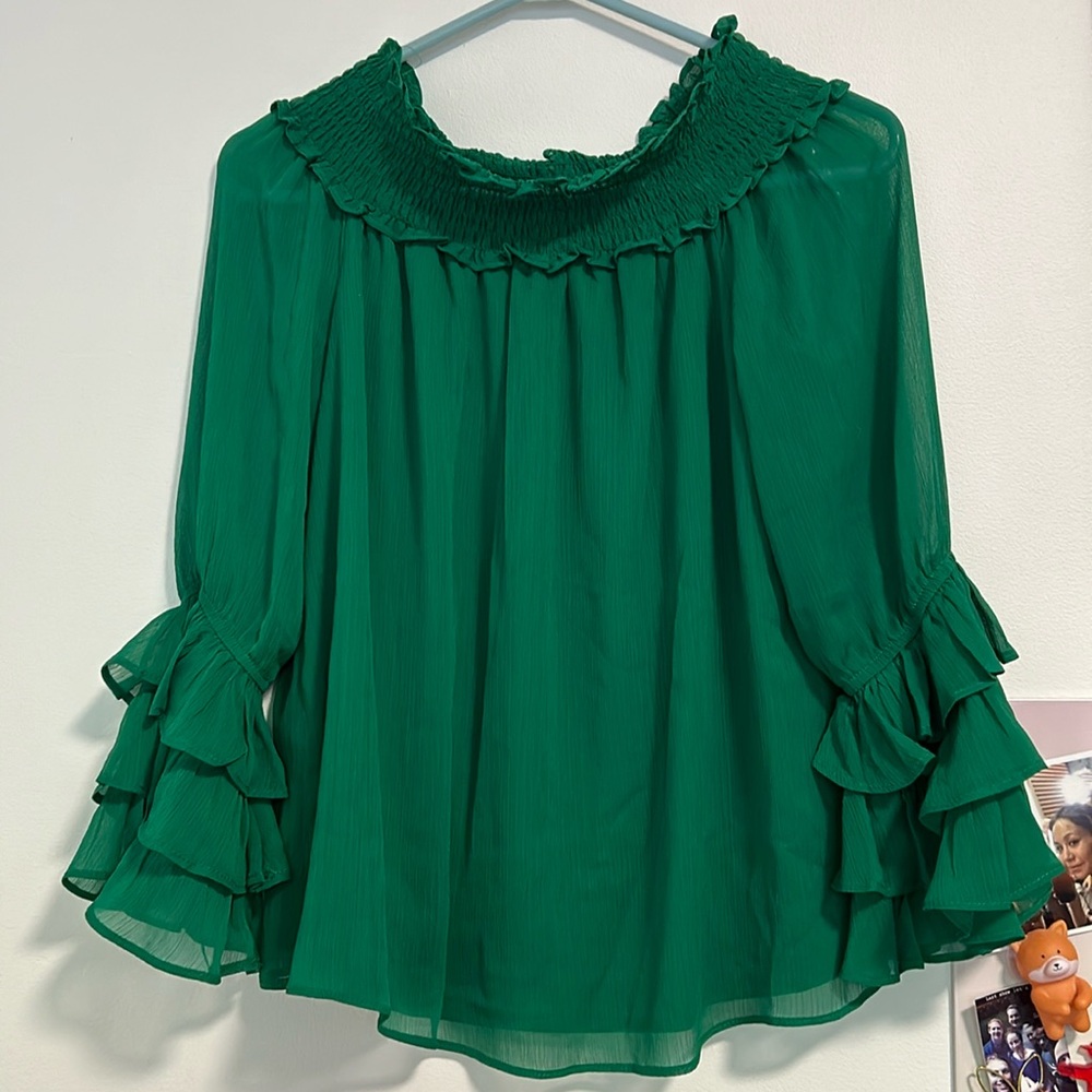 Green Cece Blouse S